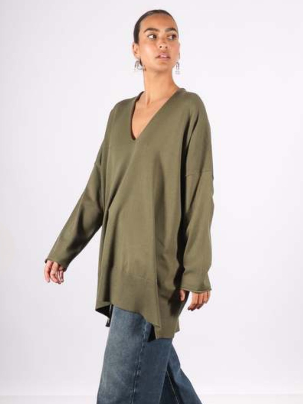 Bitte Kai Rand Women’s Pullover Sweater Green Oversized Size Small